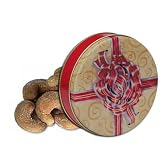 1 and 1/2 lb Extra Large Roasted Cashews Tin - Red Bow