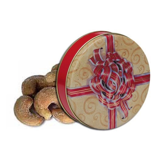 1 and 1 2 lb Extra Large Roasted Cashews Tin - Red Bow by Catoctin Kettle Korn