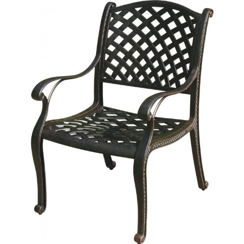 Darlee Nassau Cast Aluminum Patio Dining Chair - Antique Bronze