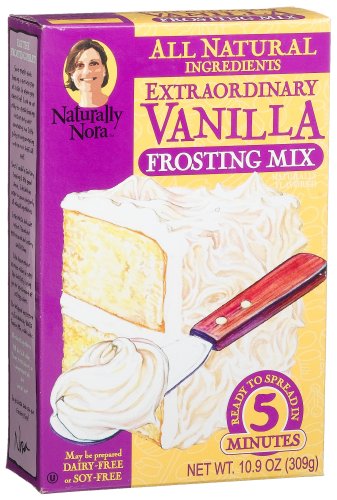 Naturally Nora Extraordinary Vanilla Frosting Mix, 10.9-Ounce Boxes (Pack of 6) by Naturally Nora