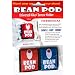 Bean Pod 2 Pk: Universal Nike+ iPod Sensor Holder - Nike Plus iPod Sensor Cases, Works w/ All Shoes: 1 Red Sensor Shoe Pouch and 1 Blue Sensor Shoe Pouch