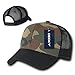 DECKY Cotton Curve Bill Trucker Cap, Black/Woodland/Black