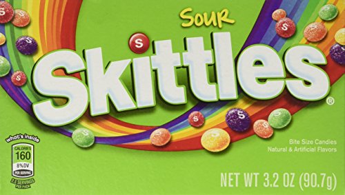 Skittles Sours (1) Box Bite Size Candies, 3.2 oz