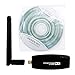 BOGZON USB WIFI Adapter- 802.11N Wireless Internet Dongle For PC/Mac , Including 300M Outer Demountable Sma 2dBi Antenna, Black