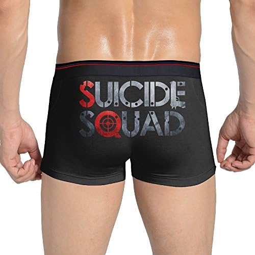WuTang Men Suicide S Film Task Force X Comic Logo Quadrilateral Panties Knickers Black L