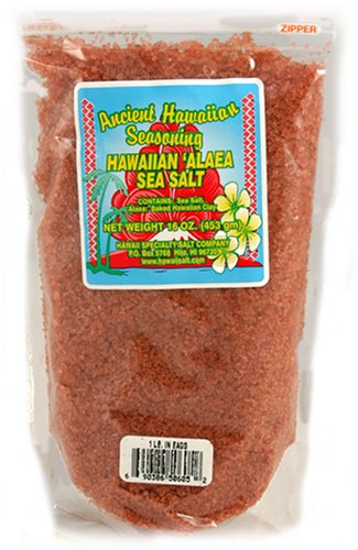 Alaea Ancient Hawaii Hawaiian Red Sea Salt, 12 oz. bag by Hawaiian Alaea Sea Salt