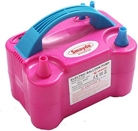 Portable High Power Color Air Blower Electric Balloon Inflator Pump Two Nozzle