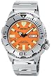 Seiko Diver Steel Orange Mens Watch SKX781