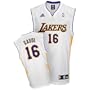 Pau Gasol Jersey: adidas White Replica #16 Los Angeles Lakers Jersey