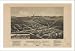 Historic Bessemer, Michigan, c. 1886 (S) Panoramic Map Poster Print Reprint Giclee