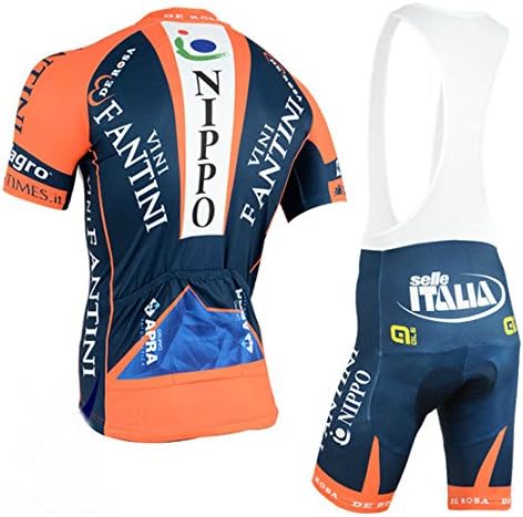 2015 Outdoor Sports Pro Team Men's Short Sleeve Fantini Red Cycling Jersey and Shorts Set (Bib suit, M)