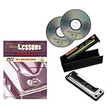 Lee Oskar Major Diatonic Harmonica, Key of C, with Bonus First Lessons Book, CD AND DVD