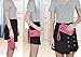 ZYSUN Womens Nylon Small Little Clutch Card Money Handbag Purse Wristlet Bag(605,red)