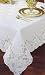 Princess Lace White Vinyl Tablecloth