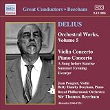 Delius: Piano Concerto, Violin Concerto, Song Before Sunrise, Eventyr