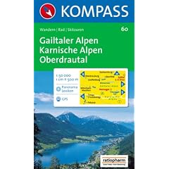 Gailtaler Alpen, Karnische Alpen, Oberdrautal: Wandern / Rad / Skitouren. Mit Panorama. GPS-genau. 1:50.000
