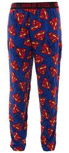 DC Comics Men's Cotton Superman Logo Lounge Pants