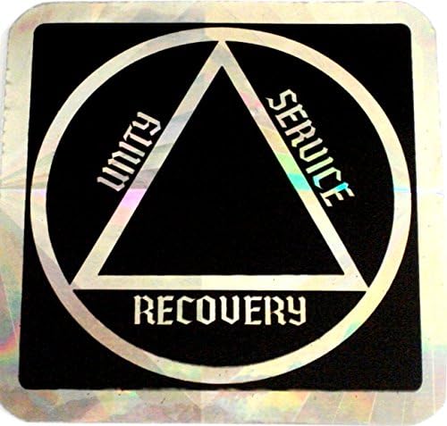 AA - 3" x 3" Stickers, Unity, Service and Recovery AA Triangle 25-pak