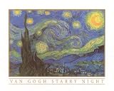 Vincent Van Gogh (The Starry Night) Art Poster Print - 16" X 20"