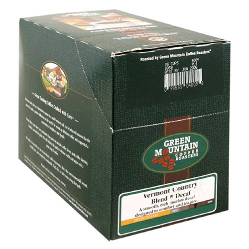 Green Mountain Coffee Vermont Country Blend Decaf, K-Cups for Keurig Brewers, 25-Count Boxes (Pack of 2)