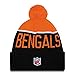 New Era Cincinnati Bengals Nfl Knit Beanie Black and Orange One Size