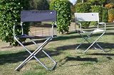 Outdoor Living : Navy Directors Chair