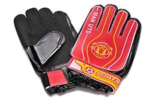 MANCHESTER UNITED KIDS SOCCER GOALKEEPER GLOVES AGES 612