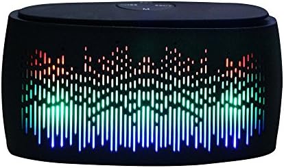 TENDOO Mini Flashing Lights Portable Bluetooth Speaker Wireless Speakers (Black)