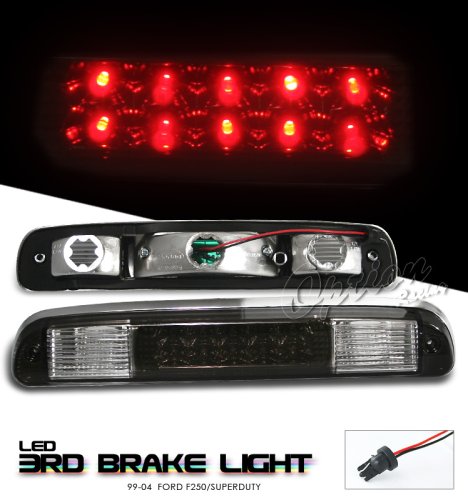1999-2003 (99 00 01 02 03) FORD F250/F350 F-250/F-350 PICKUP TRUCK SMOKE LENSE LED 3RD THIRD TAIL BRAKE LIGHTS LAMP