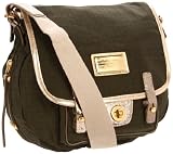 Marc by Marc Jacobs Metallic Military General Crossbody Messenger Bag Peat Green