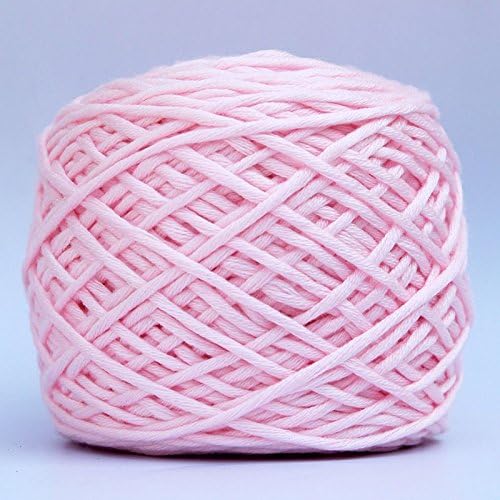 leattyer Brand 1 Ball x 200g Hand Knitting Cotton Yarn Baby Cashmere Silk Wool for DIY Scarf Sweater Shawl (05-Bright Pink)