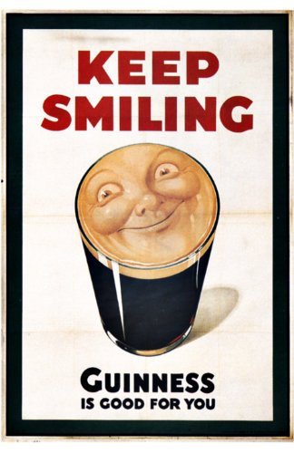 Art Print - Guinness - Keep Smilling By John Gilroy - 1936
