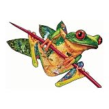 Sunsout Tropical Guardian Tree Frog Shape 1000 Piece Jigsaw Puzzle
