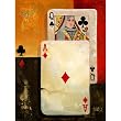 POKER QUEEN ON CANVAS