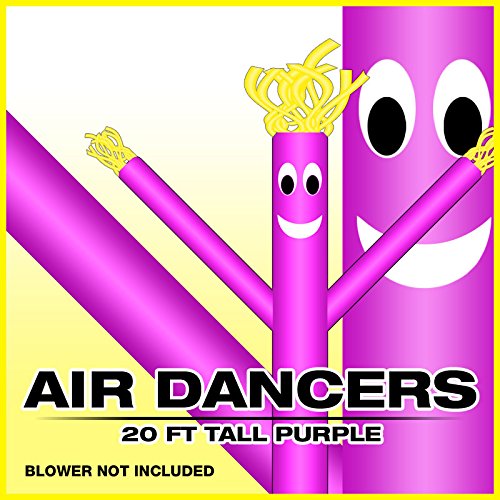 20ft Purple Skyer Wacky Waving Inflatable Fly Sky Guy Puppet Advertising Dancing Tube