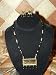 Jewelry on Sale-Gold Plated Onyx Beaded Indian Thewa Necklace Set Ethnic Design Set 3p