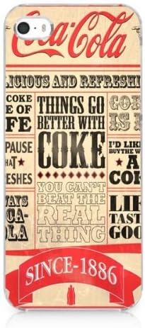 Vintage Newspaper Coca Cola Style Snap on Case Cover for Iphone 5 5s 2013 New
