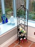 Sixteen bottle wrought iron style wine rack