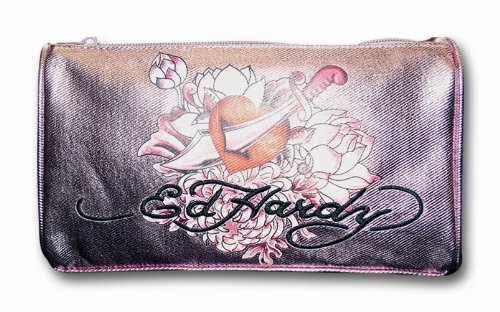 Ed Hardy 10320400 Vegas Pencilcase triangle, 22 x 13 x 6 cm, 100% Polyester, rosa / metall Preisvergleich