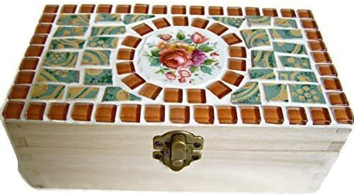 Jewelry Box - Broken China Mosaic Keepsake Box