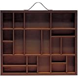 7 Gypsies 12-Inch by 10-Inch Artist Letterblock Tray, Brown