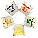 Reusable grocery Bags The ORGANIC Multi-Pack (100% certified organic cotton grown woven and sewn in the USA) a Set of 5 Designer totes