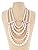 Snowman Lee Multi-row Luxury Lady Party Deluxe Beaded Princess Necklace