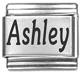 Ashley Laser Name Italian Charm Link