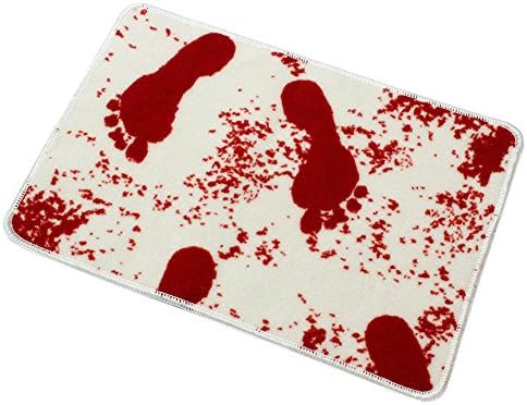 Blood Bath Mat Bathroom Water Absorption Non-slip Rug Brand Carpet Floor Mats Horrific Bloody Footprints