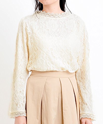 (マジェスティックレゴン) MAJESTIC LEGON 衿スカラップレースプルオーバー