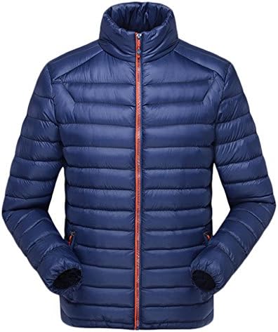 WenVen Couple's Packable Down Puffer Jacket(Sky Blue, L)