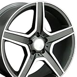BestWheel1x - AMG Style Replica Wheel with Machined Face Fits Mercedes Benz - Gunmetal 18x8.5 Wheel1x - AMG Style Replica Wheel with Machined Face Fits Mercedes Benz - Gunmetal 18x8.5