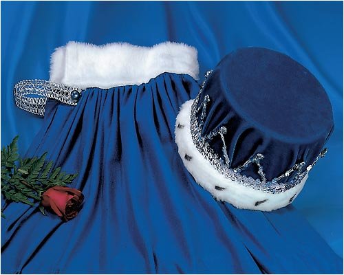 Childrens Toyshop  Sporting Goods : Crown and Robe Combo Blue/Silver