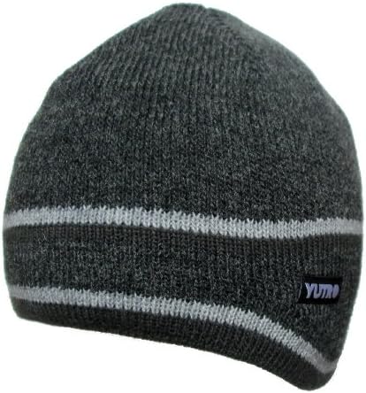 YUTRO Fashion Thinsulate Wool Ski Winter Beanie Hat With Fleece Lining (One Size, Charcoal)